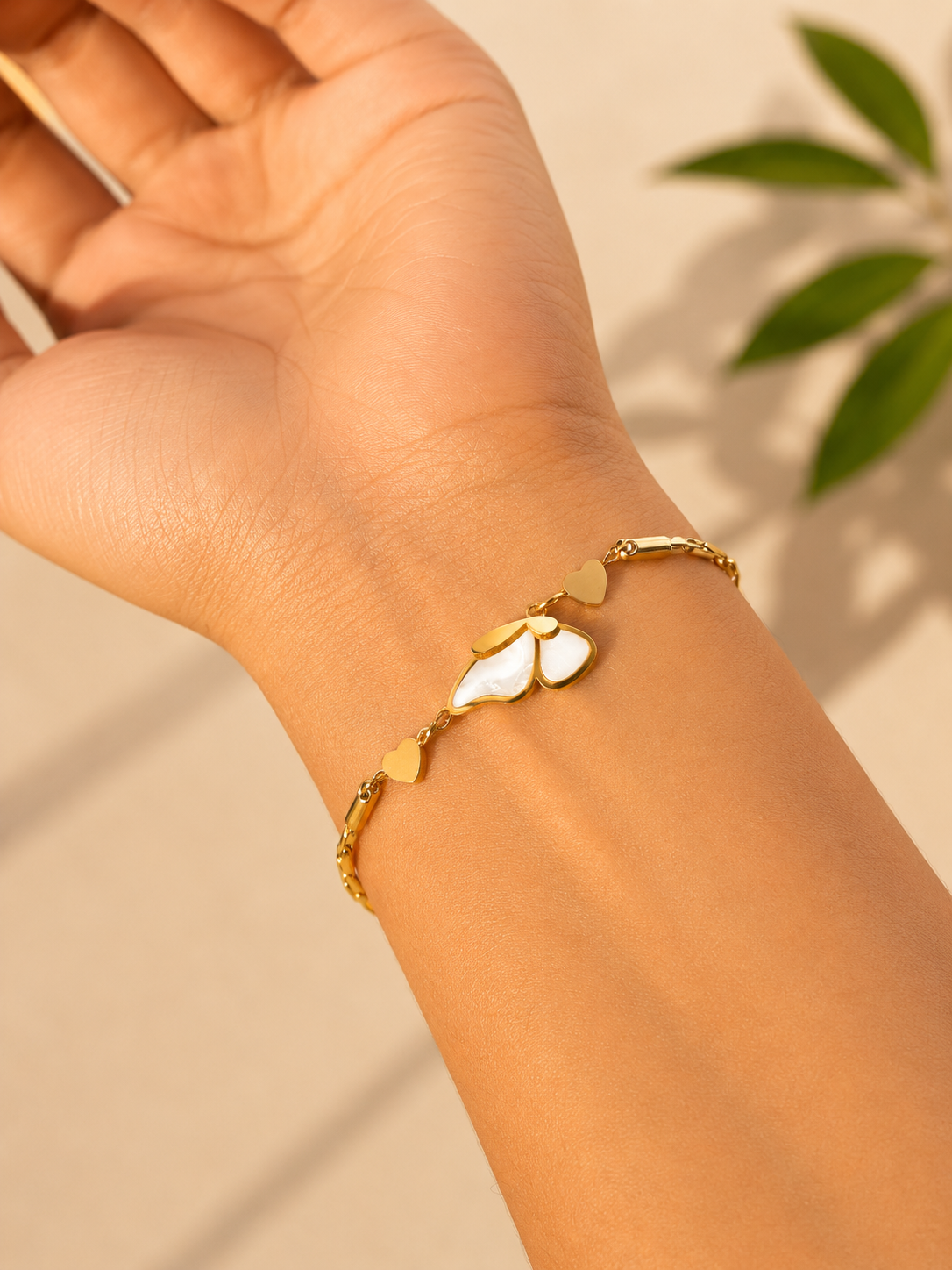 Flutter Heart Bracelet