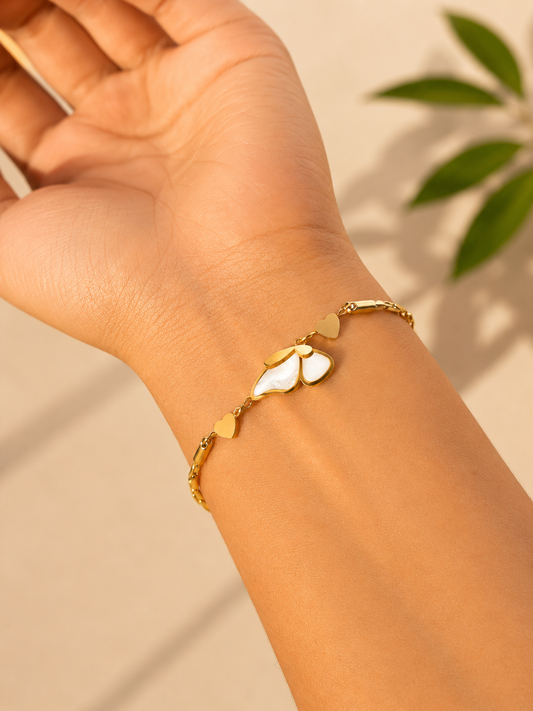 Flutter Heart Bracelet