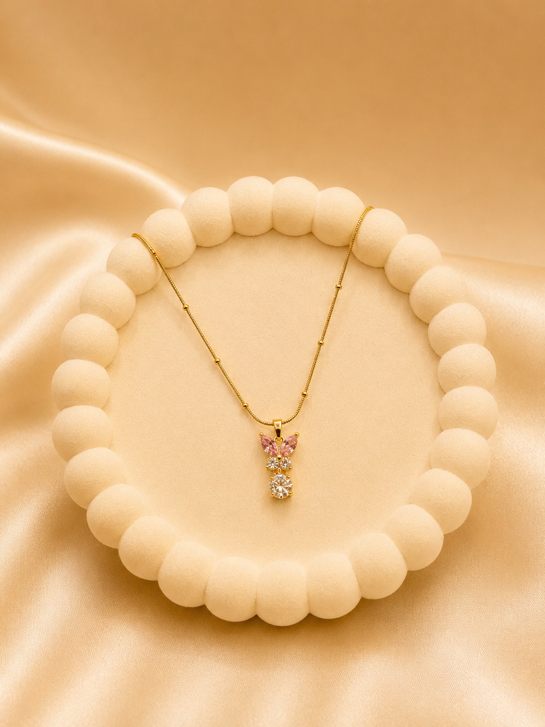 Blush Flutter Necklace