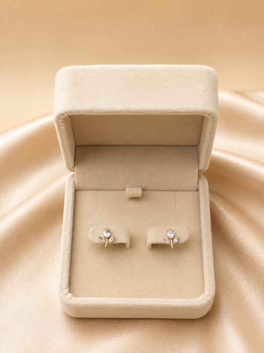 Crystal Tulip Stud
