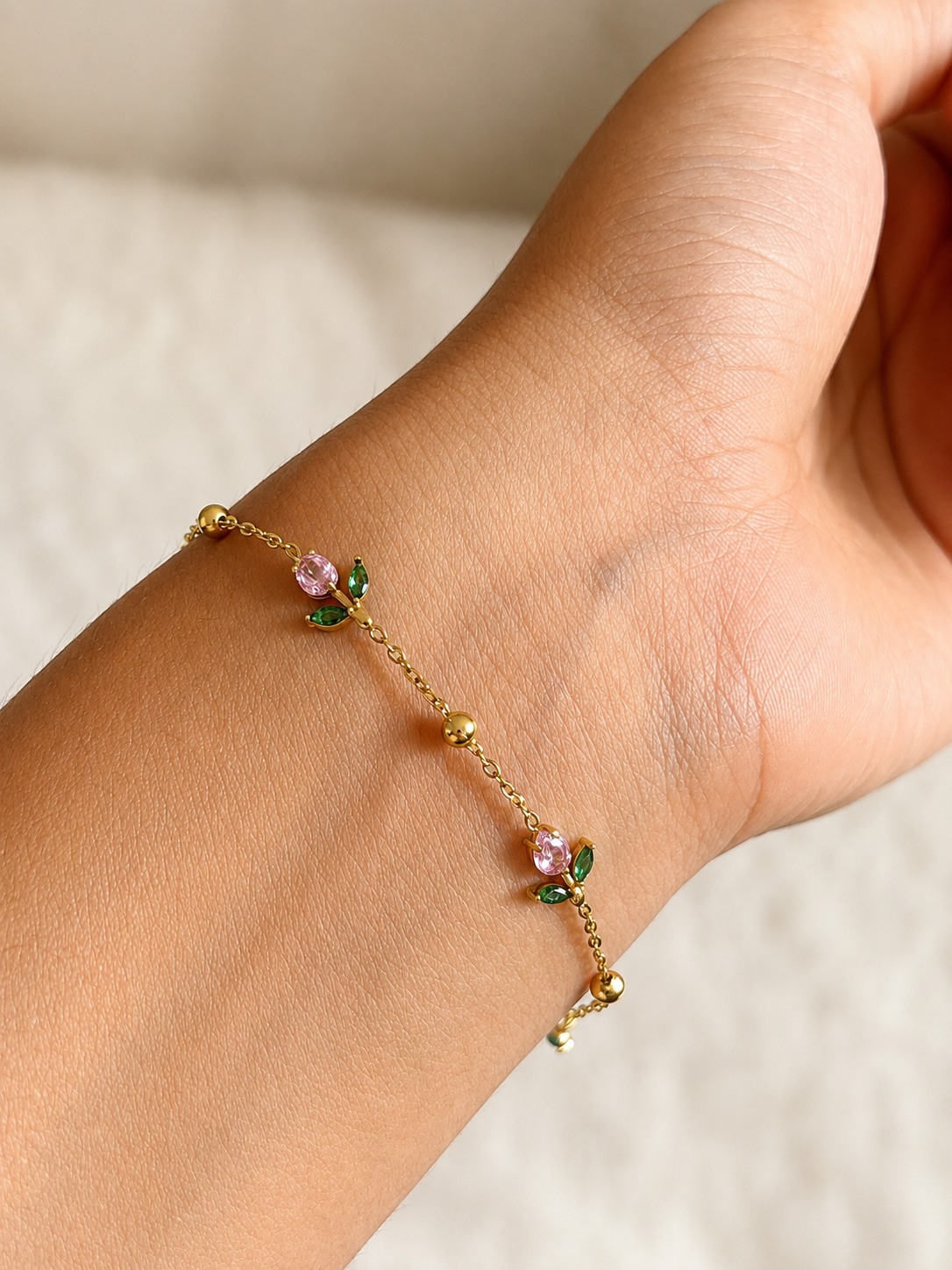 Blush Tulip Bracelet