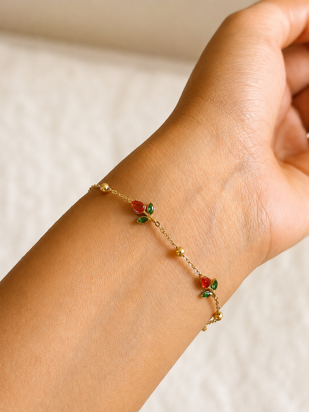 Scarlet Tulip Bracelet