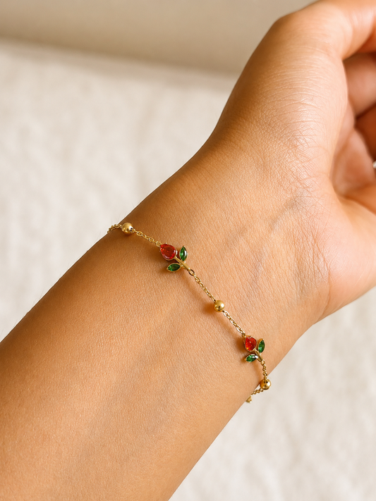 Scarlet Tulip Bracelet