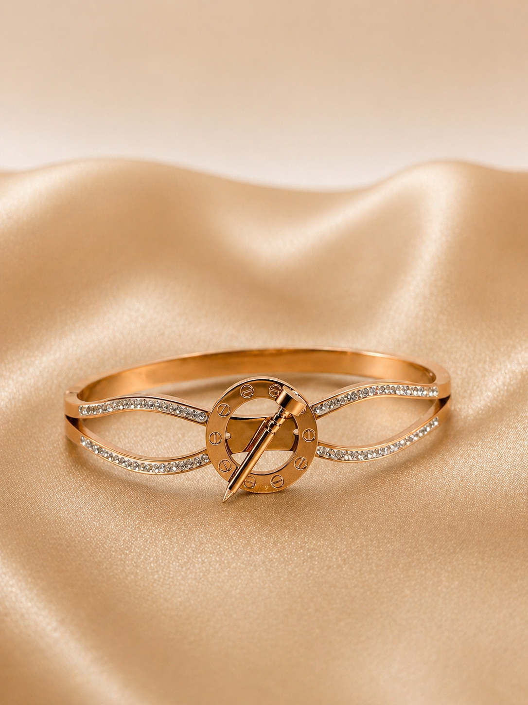 Golden Orbit Bangle