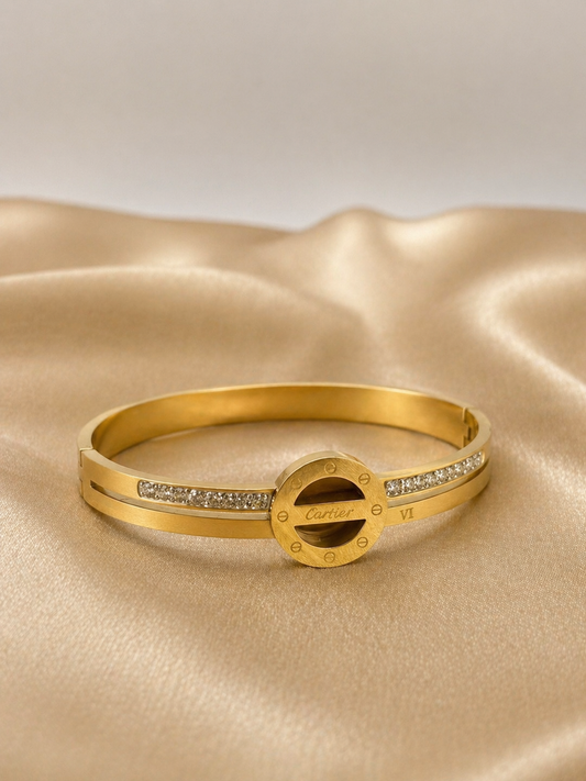 Golden Medallion Bangle